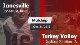 Matchup: Janesville High Scho vs. Turkey Valley  2016