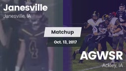 Matchup: Janesville High Scho vs. AGWSR  2017