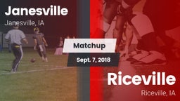Matchup: Janesville High Scho vs. Riceville  2018