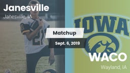 Matchup: Janesville High Scho vs. WACO  2019