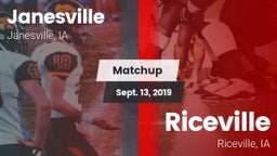 Matchup: Janesville High Scho vs. Riceville  2019