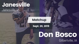 Matchup: Janesville High Scho vs. Don Bosco  2019