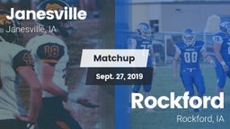 Matchup: Janesville High Scho vs. Rockford  2019