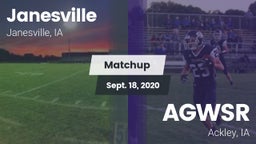 Matchup: Janesville High Scho vs. AGWSR  2020