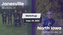 Matchup: Janesville High Scho vs. North Iowa  2020