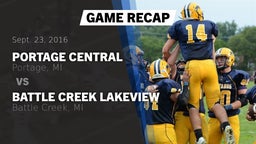 Recap: Portage Central  vs. Battle Creek Lakeview  2016