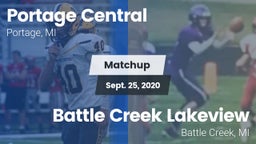 Matchup: Portage Central vs. Battle Creek Lakeview  2020