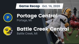 Recap: Portage Central  vs. Battle Creek Central  2020