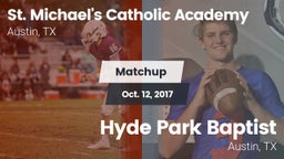 Matchup: St. Michael's vs. Hyde Park Baptist  2017