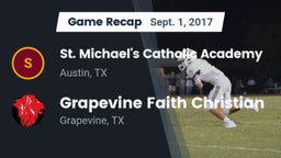 Recap: St. Michael's Catholic Academy vs. Grapevine Faith Christian  2017
