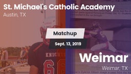 Matchup: St. Michael's vs. Weimar  2019