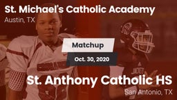Matchup: St. Michael's vs. St. Anthony Catholic HS 2020