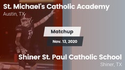 Matchup: St. Michael's vs. Shiner St. Paul Catholic School 2020