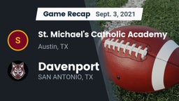 Recap: St. Michael's Catholic Academy vs. Davenport  2021