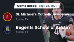 Recap: St. Michael's Catholic Academy vs. Regents School of Austin 2021