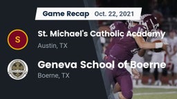 Recap: St. Michael's Catholic Academy vs. Geneva School of Boerne 2021