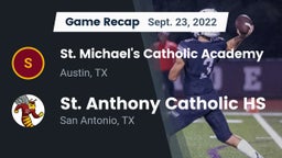 Recap: St. Michael's Catholic Academy vs. St. Anthony Catholic HS 2022