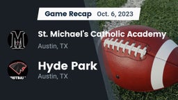Recap: St. Michael's Catholic Academy vs. Hyde Park  2023