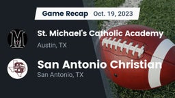 Recap: St. Michael's Catholic Academy vs. San Antonio Christian  2023