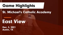 St. Michael's Catholic Academy vs East View  Game Highlights - Dec. 3, 2021