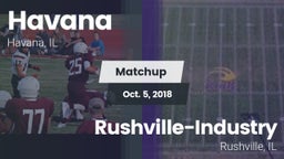 Matchup: Havana  vs. Rushville-Industry  2018