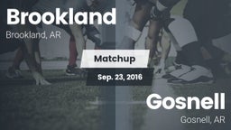 Matchup: Brookland High Schoo vs. Gosnell  2016