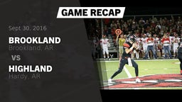 Recap: Brookland  vs. Highland  2016