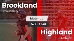 Matchup: Brookland High Schoo vs. Highland  2017