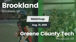 Matchup: Brookland High Schoo vs. Greene County Tech  2018