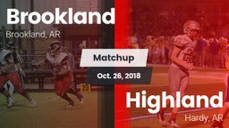 Matchup: Brookland High Schoo vs. Highland  2018