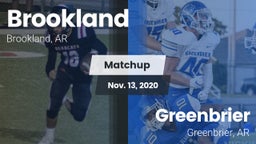 Matchup: Brookland High Schoo vs. Greenbrier  2020