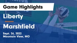 Liberty  vs Marshfield  Game Highlights - Sept. 26, 2022