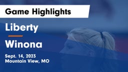 Liberty  vs Winona  Game Highlights - Sept. 14, 2023