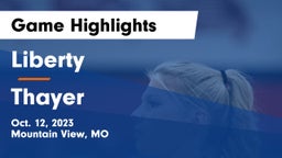 Liberty  vs Thayer  Game Highlights - Oct. 12, 2023