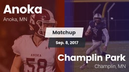 Matchup: Anoka  vs. Champlin Park  2017