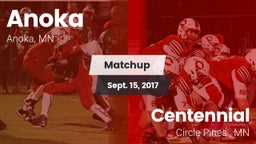 Matchup: Anoka  vs. Centennial  2017