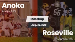 Matchup: Anoka  vs. Roseville  2018