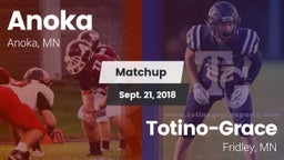 Matchup: Anoka  vs. Totino-Grace  2018