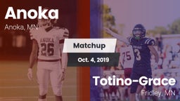Matchup: Anoka  vs. Totino-Grace  2019