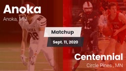 Matchup: Anoka  vs. Centennial  2020