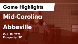 Mid-Carolina  vs Abbeville  Game Highlights - Oct. 10, 2023