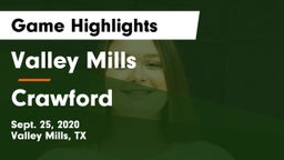 Valley Mills  vs Crawford  Game Highlights - Sept. 25, 2020