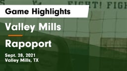 Valley Mills  vs Rapoport Game Highlights - Sept. 28, 2021