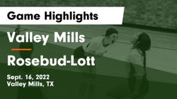Valley Mills  vs Rosebud-Lott  Game Highlights - Sept. 16, 2022