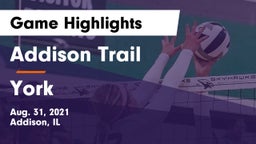 Addison Trail  vs York Game Highlights - Aug. 31, 2021
