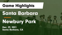 Santa Barbara  vs Newbury Park  Game Highlights - Dec. 29, 2021