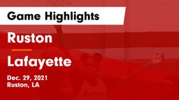 Ruston  vs Lafayette  Game Highlights - Dec. 29, 2021