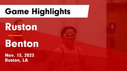 Ruston  vs Benton  Game Highlights - Nov. 13, 2023
