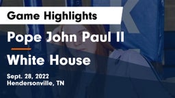 Pope John Paul II  vs White House  Game Highlights - Sept. 28, 2022