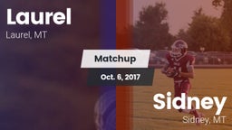 Matchup: Laurel  vs. Sidney  2017